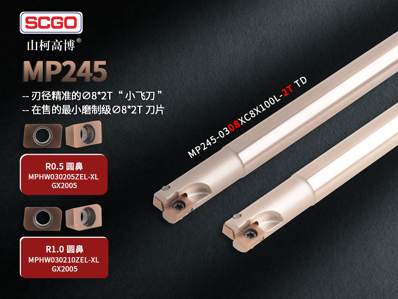 上新|MP245-8R0.5＆8R1.0磨制级上市